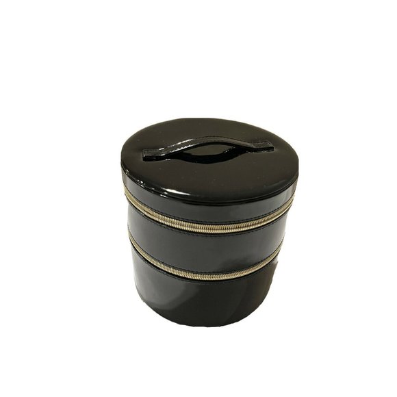 Lancome Leather Makeup Organizer 3 tier With Zipper and Makeup Case and Eyecream - Picture 9 of 9